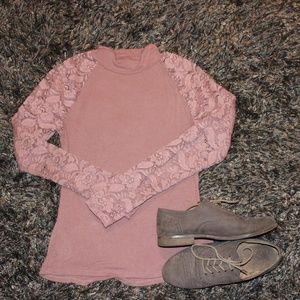 Lace Long Sleeve Shirt Charolette Ruse M